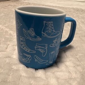 John Fluevog Blue Shoe Design Mug
